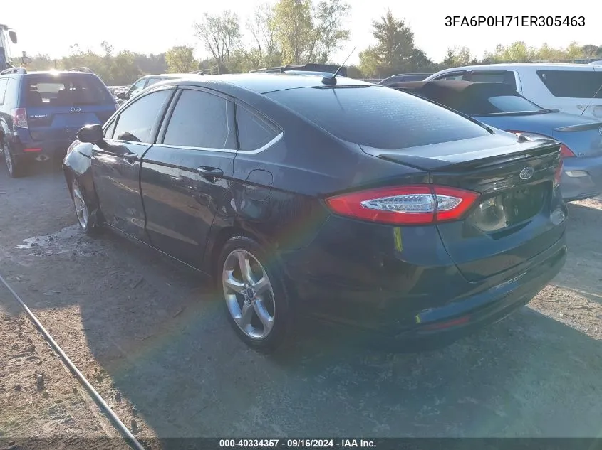 2014 Ford Fusion Se VIN: 3FA6P0H71ER305463 Lot: 40334357