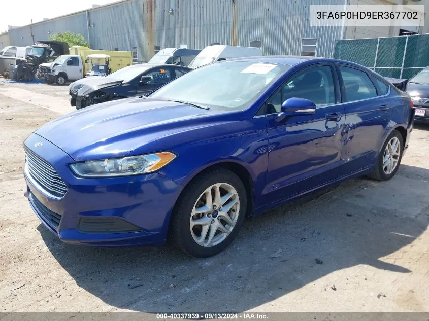 3FA6P0HD9ER367702 2014 Ford Fusion Se