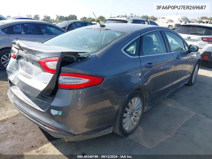 3FA6P0PU7ER269687 2014 Ford Fusion Se Phev