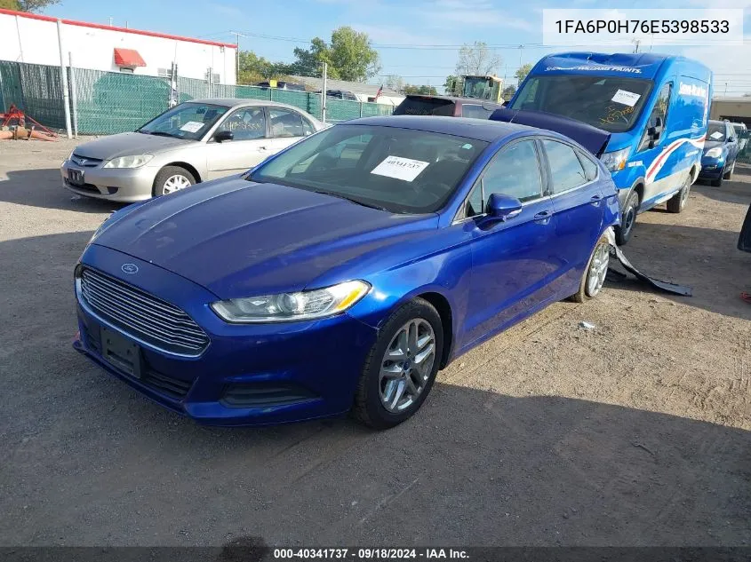 1FA6P0H76E5398533 2014 Ford Fusion Se