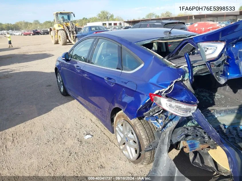 1FA6P0H76E5398533 2014 Ford Fusion Se