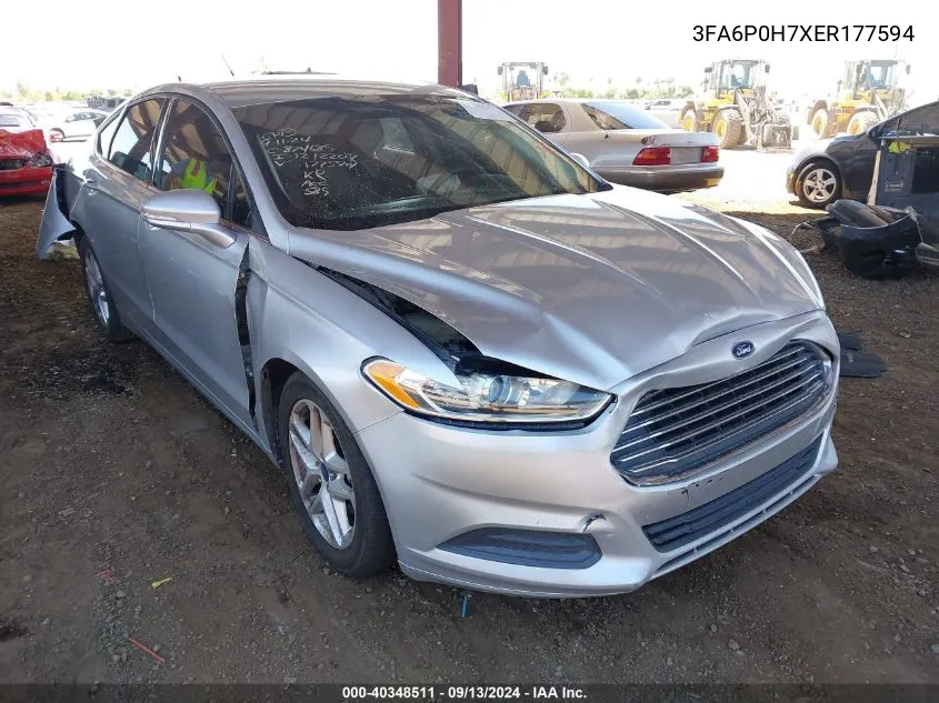 3FA6P0H7XER177594 2014 Ford Fusion Se