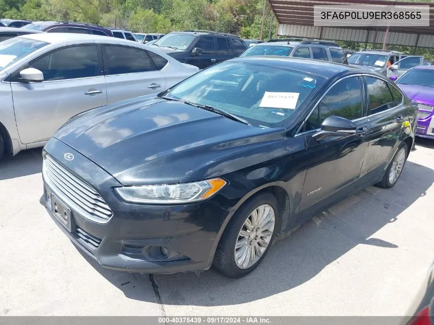 2014 Ford Fusion Hybrid Se VIN: 3FA6P0LU9ER368565 Lot: 40375439