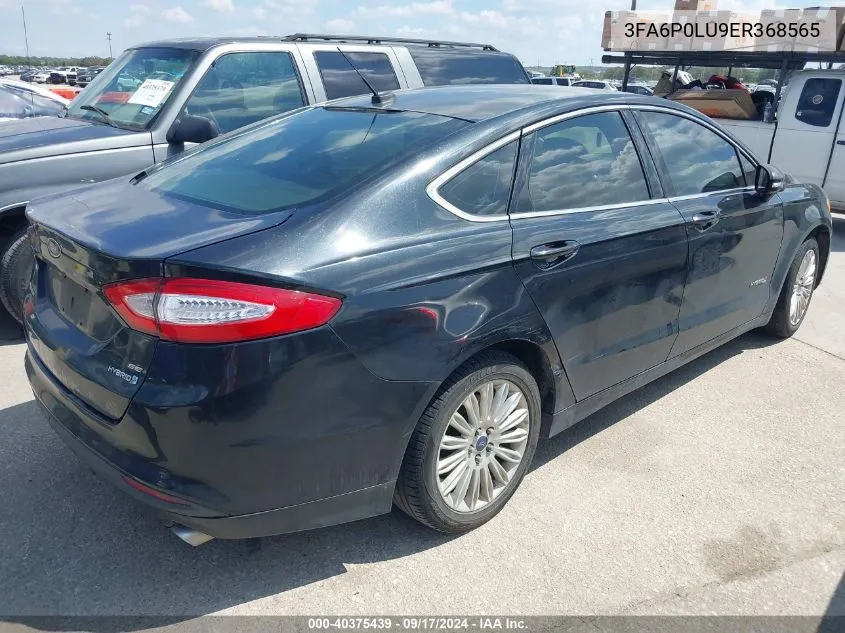 3FA6P0LU9ER368565 2014 Ford Fusion Hybrid Se