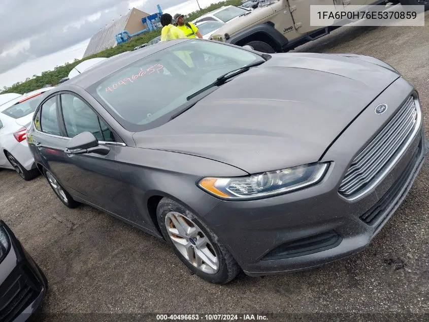 2014 Ford Fusion Se VIN: 1FA6P0H76E5370859 Lot: 40496653