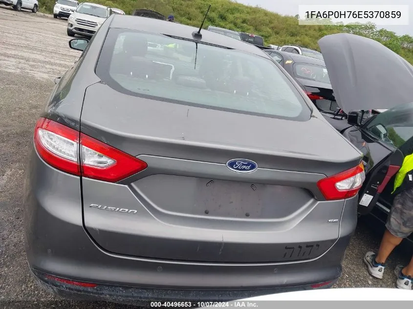 1FA6P0H76E5370859 2014 Ford Fusion Se