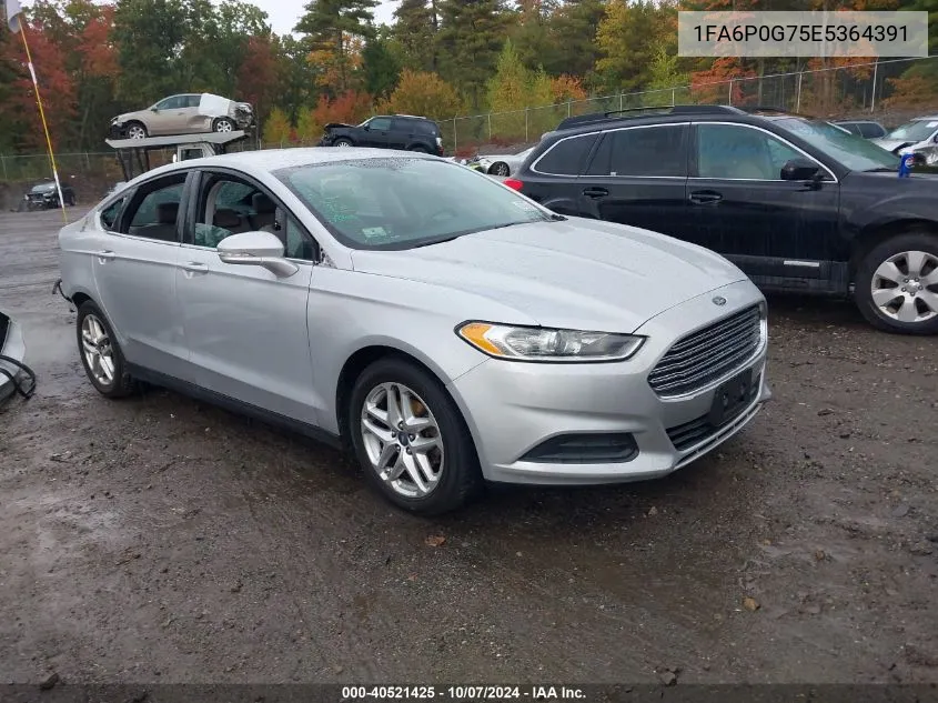 2014 Ford Fusion S VIN: 1FA6P0G75E5364391 Lot: 40521425