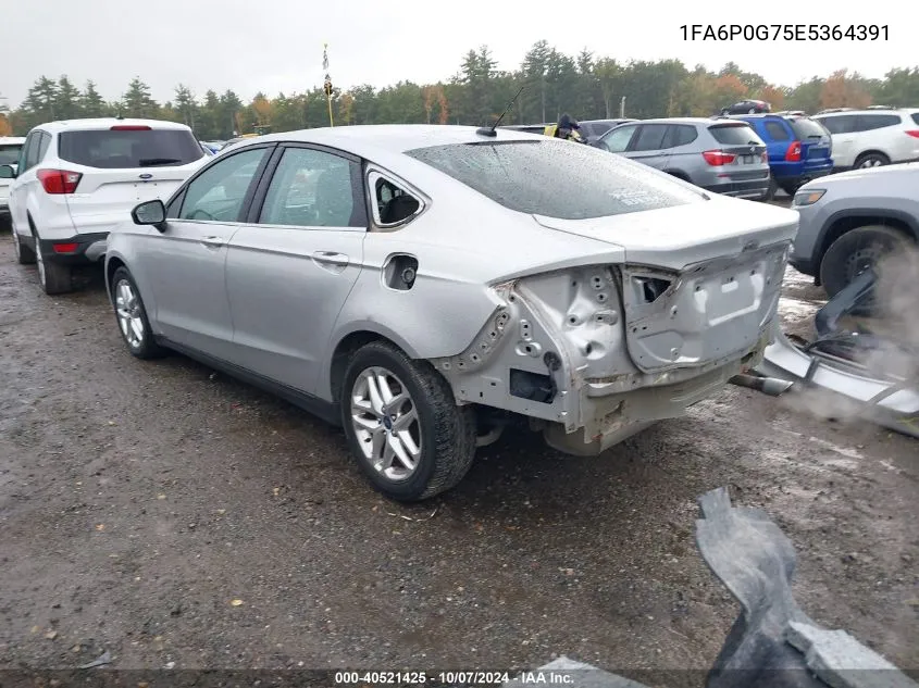 2014 Ford Fusion S VIN: 1FA6P0G75E5364391 Lot: 40521425