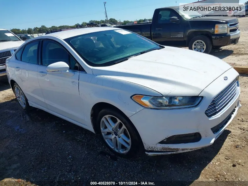 2014 Ford Fusion Se VIN: 3FA6P0HD4ER338043 Lot: 40528070