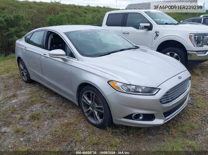 3FA6P0D91ER239259 2014 Ford Fusion Titanium