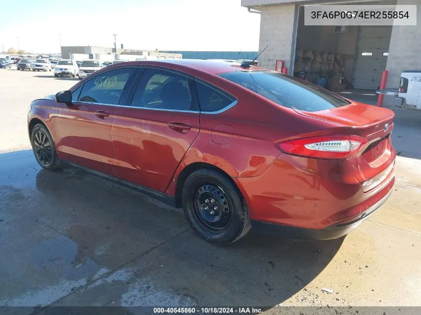 3FA6P0G74ER255854 2014 Ford Fusion S