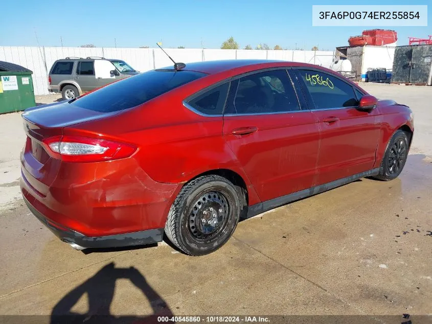 3FA6P0G74ER255854 2014 Ford Fusion S