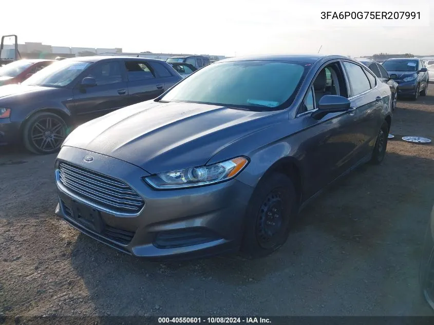 3FA6P0G75ER207991 2014 Ford Fusion S