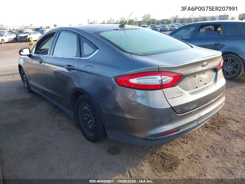 3FA6P0G75ER207991 2014 Ford Fusion S