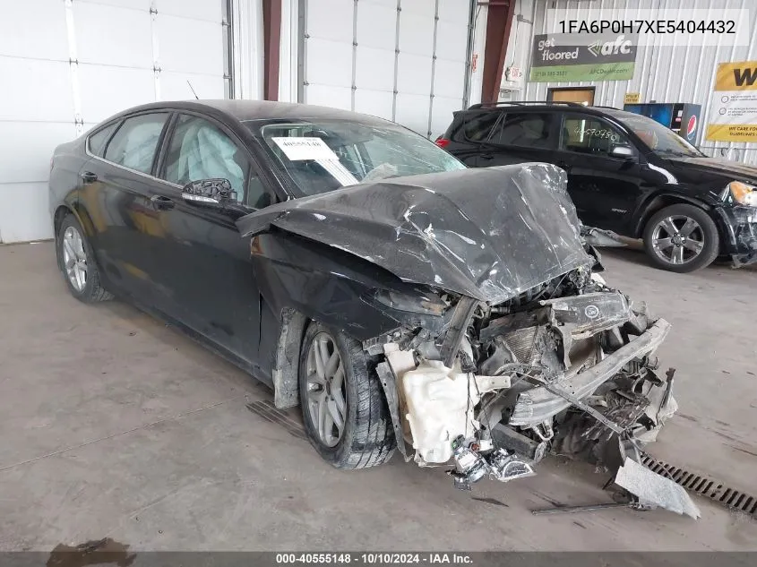 2014 Ford Fusion Se VIN: 1FA6P0H7XE5404432 Lot: 40555148