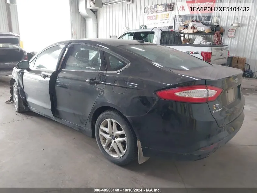 2014 Ford Fusion Se VIN: 1FA6P0H7XE5404432 Lot: 40555148