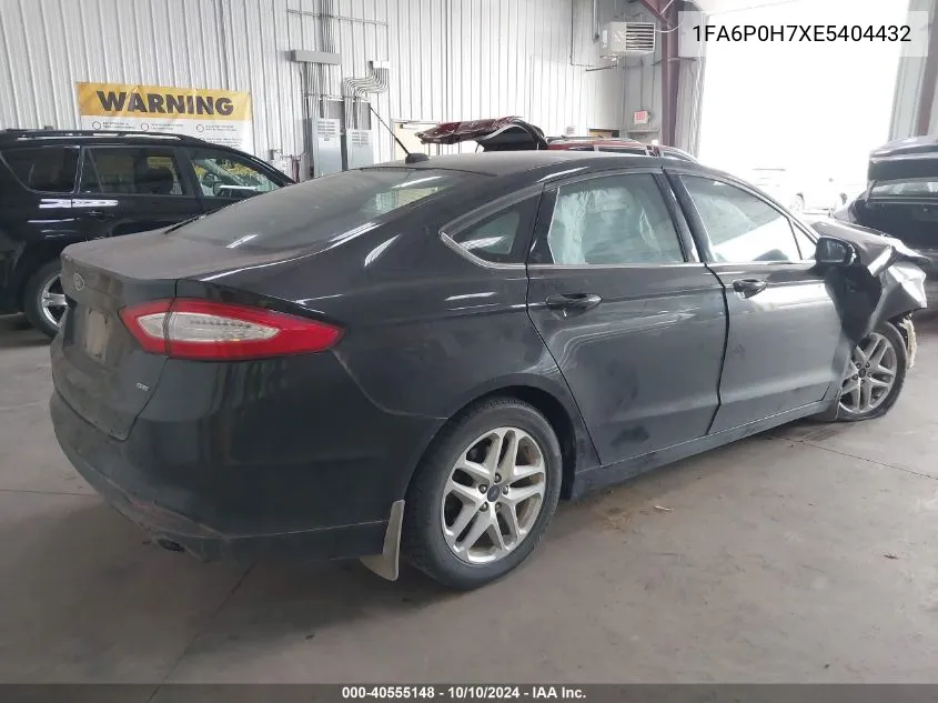 2014 Ford Fusion Se VIN: 1FA6P0H7XE5404432 Lot: 40555148