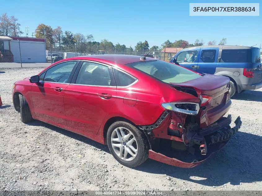 2014 Ford Fusion Se VIN: 3FA6P0H7XER388634 Lot: 40561734