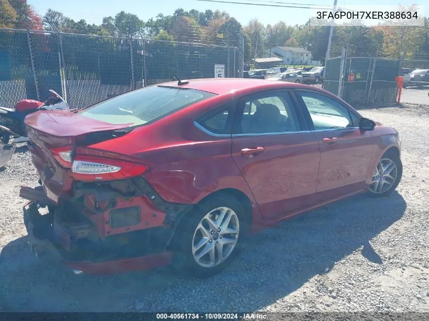 3FA6P0H7XER388634 2014 Ford Fusion Se