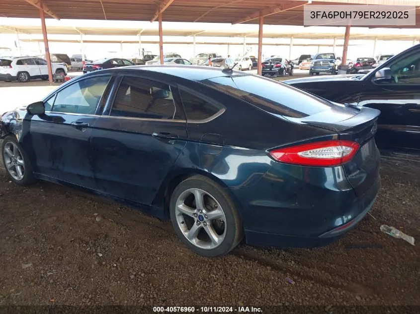 3FA6P0H79ER292025 2014 Ford Fusion Se