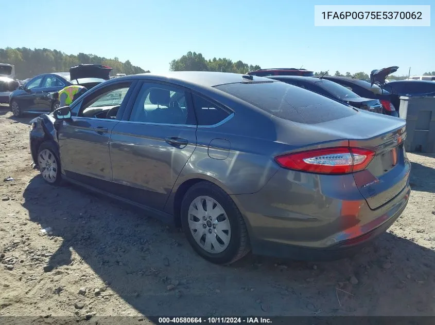 2014 Ford Fusion S VIN: 1FA6P0G75E5370062 Lot: 40580664