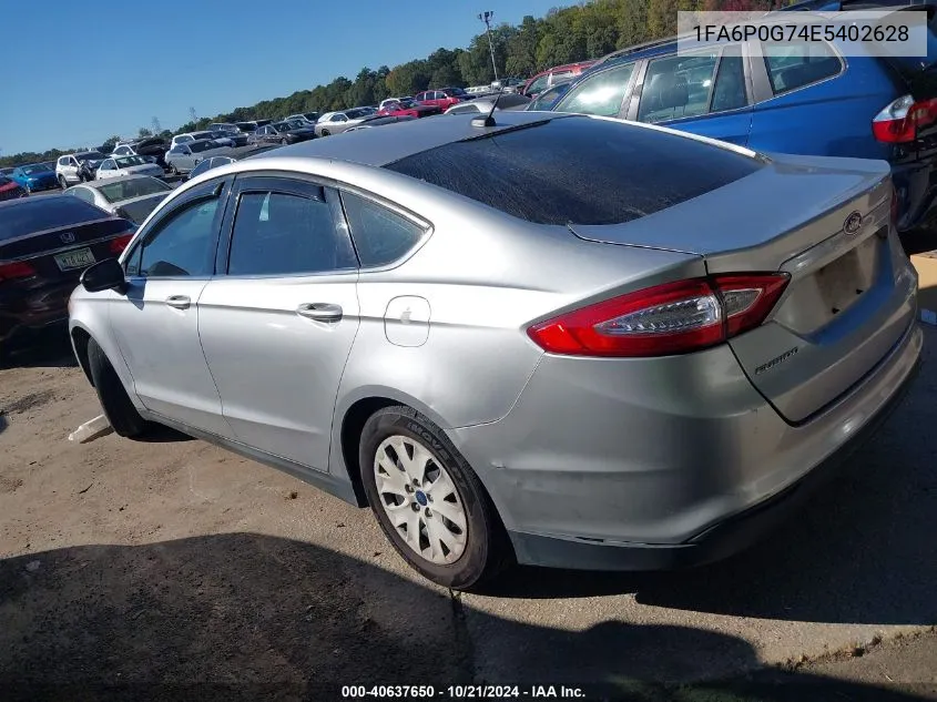 2014 Ford Fusion S VIN: 1FA6P0G74E5402628 Lot: 40637650