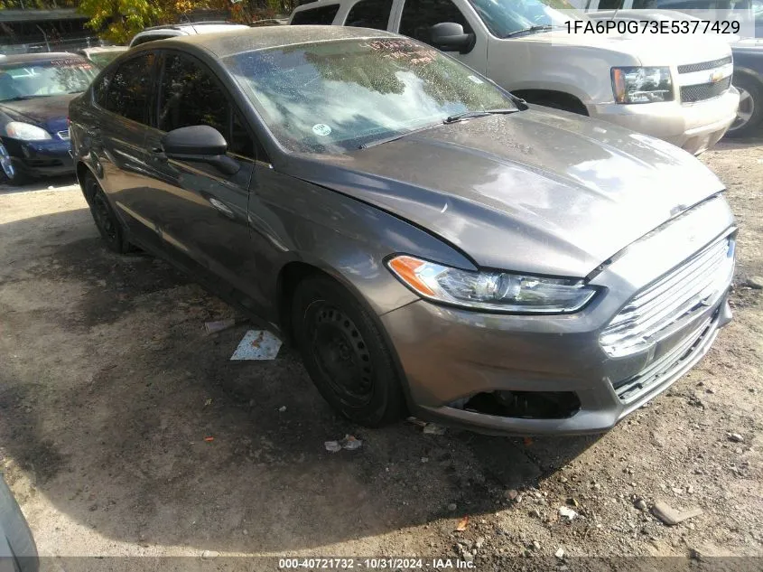 2014 Ford Fusion S VIN: 1FA6P0G73E5377429 Lot: 40721732