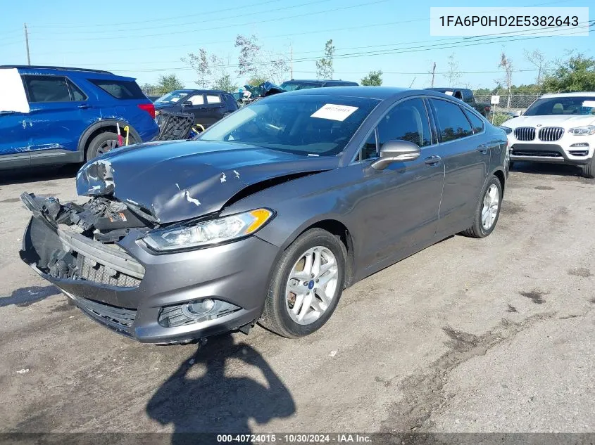 1FA6P0HD2E5382643 2014 Ford Fusion Se