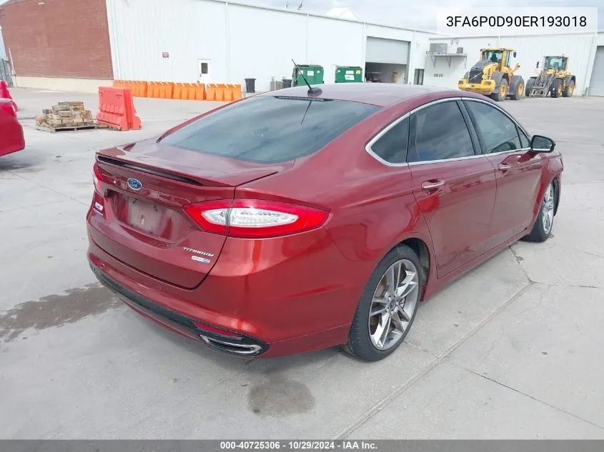 3FA6P0D90ER193018 2014 Ford Fusion Titanium