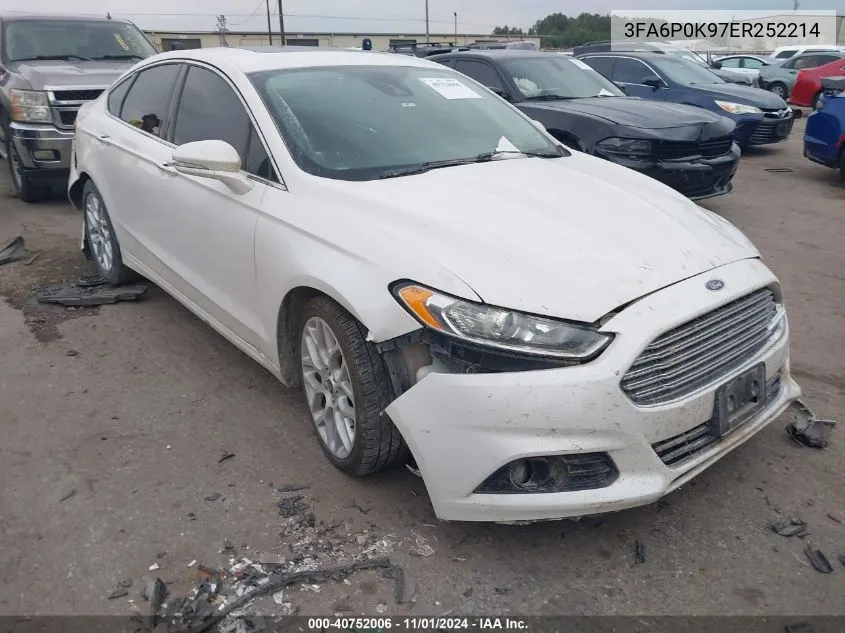 3FA6P0K97ER252214 2014 Ford Fusion Titanium