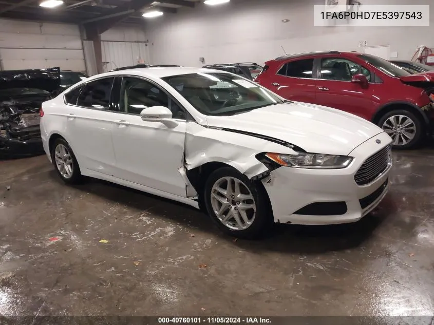 1FA6P0HD7E5397543 2014 Ford Fusion Se