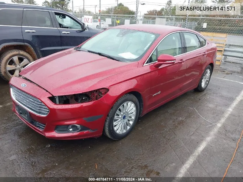 2014 Ford Fusion Hybrid Se VIN: 3FA6P0LU9ER141571 Lot: 40784711