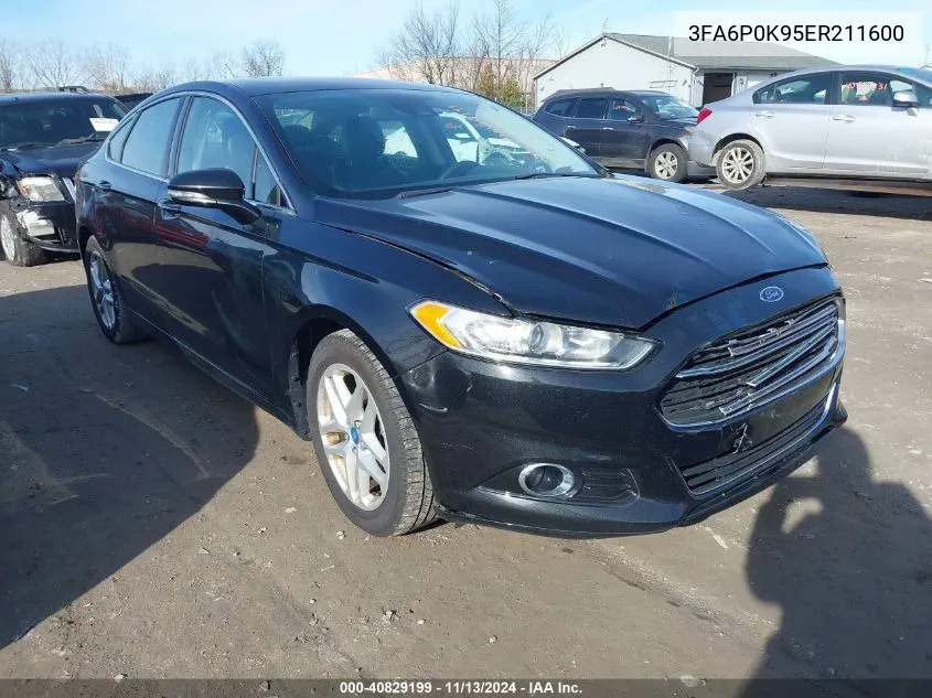 2014 Ford Fusion Titanium VIN: 3FA6P0K95ER211600 Lot: 40829199