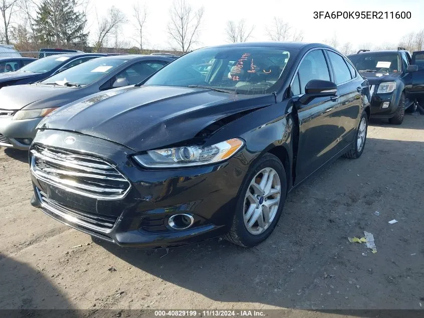 2014 Ford Fusion Titanium VIN: 3FA6P0K95ER211600 Lot: 40829199