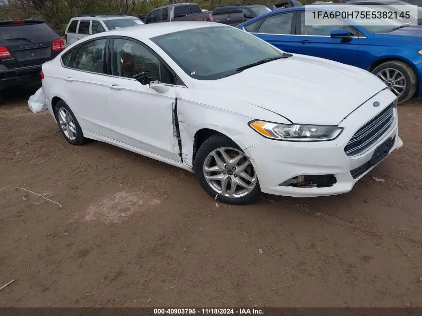 2014 Ford Fusion Se VIN: 1FA6P0H75E5382145 Lot: 40903795