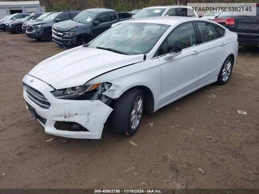 2014 Ford Fusion Se VIN: 1FA6P0H75E5382145 Lot: 40903795