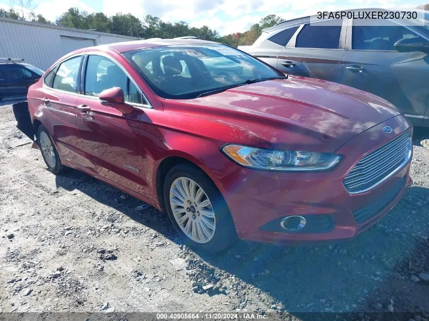 3FA6P0LUXER230730 2014 Ford Fusion Hybrid Se