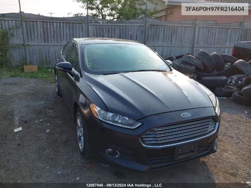 2015 Ford Fusion Se VIN: 3FA6P0H97FR216404 Lot: 12087045