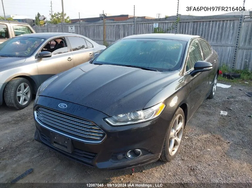 2015 Ford Fusion Se VIN: 3FA6P0H97FR216404 Lot: 12087045