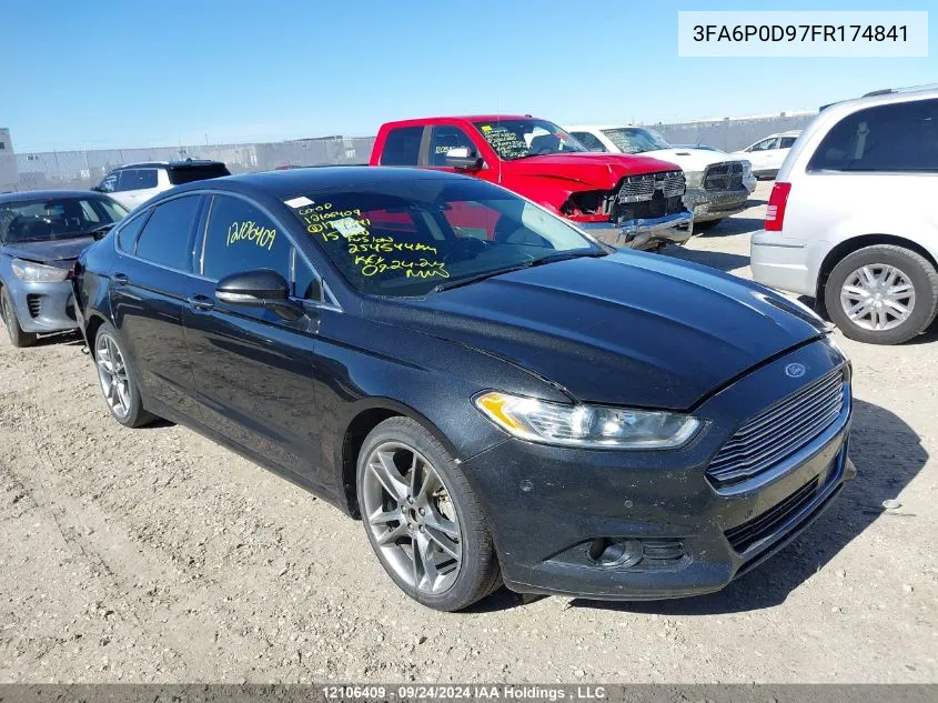 3FA6P0D97FR174841 2015 Ford Fusion Titanium