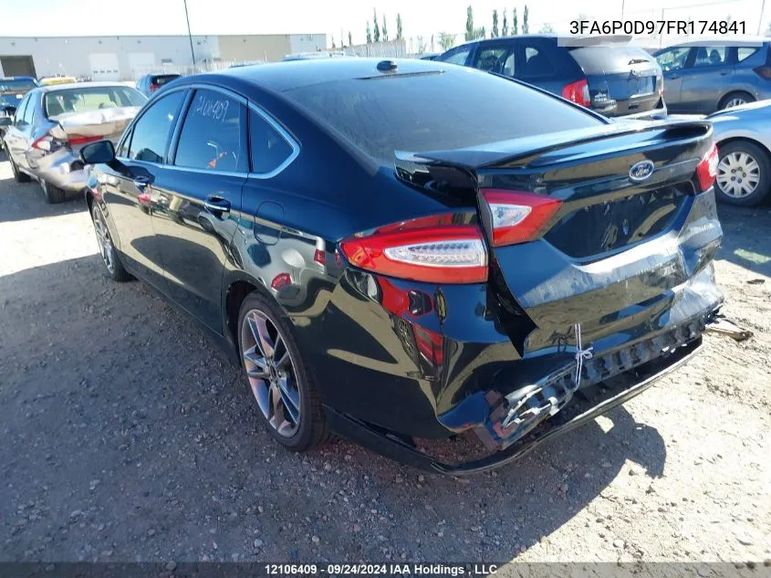 3FA6P0D97FR174841 2015 Ford Fusion Titanium