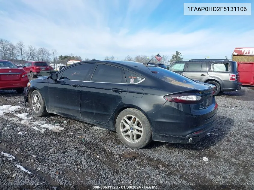 1FA6P0HD2F5131106 2015 Ford Fusion Se