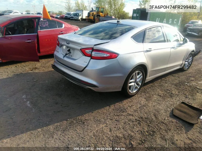 2015 Ford Fusion VIN: 3FA6P0H74FR299482 Lot: 40524256