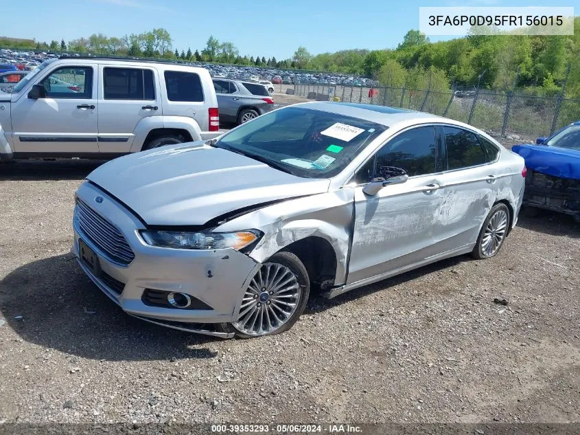 2015 Ford Fusion Titanium VIN: 3FA6P0D95FR156015 Lot: 39353293