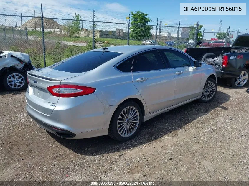 2015 Ford Fusion Titanium VIN: 3FA6P0D95FR156015 Lot: 39353293