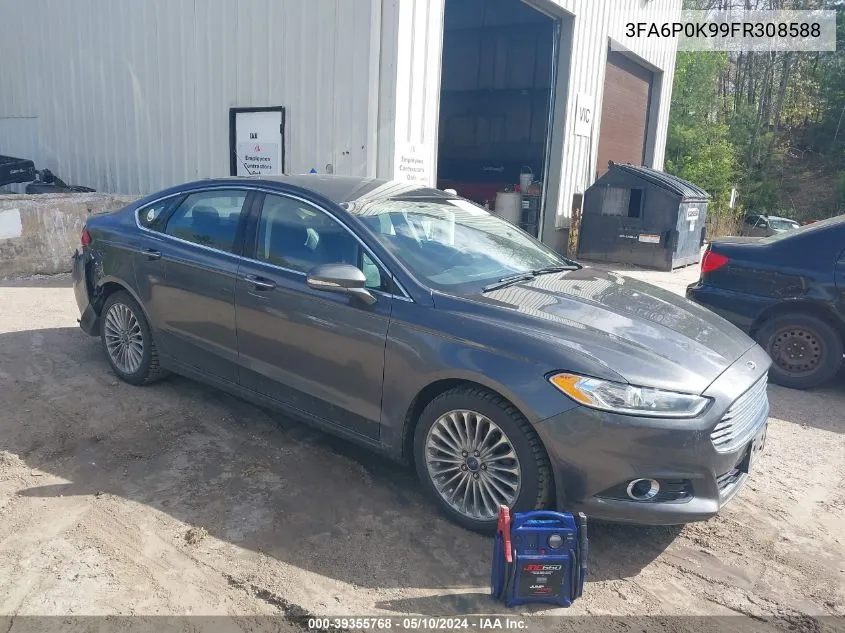 2015 Ford Fusion Titanium VIN: 3FA6P0K99FR308588 Lot: 39355768