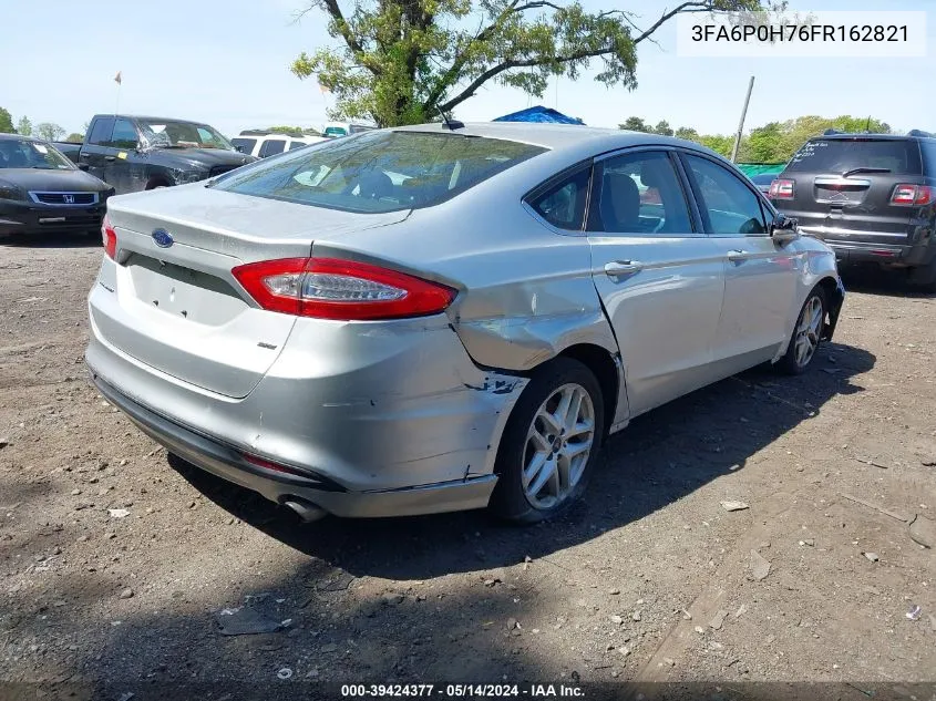 2015 Ford Fusion Se VIN: 3FA6P0H76FR162821 Lot: 39424377