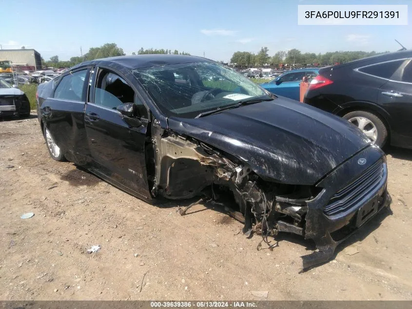 2015 Ford Fusion Hybrid Se VIN: 3FA6P0LU9FR291391 Lot: 39639386