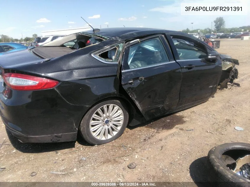 3FA6P0LU9FR291391 2015 Ford Fusion Hybrid Se