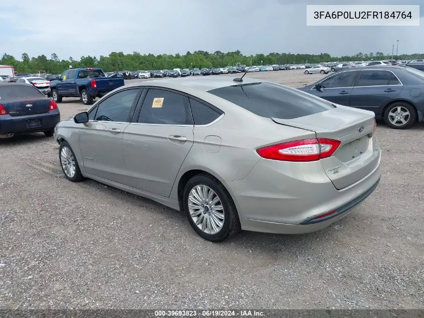 2015 Ford Fusion Hybrid Se VIN: 3FA6P0LU2FR184764 Lot: 39693823